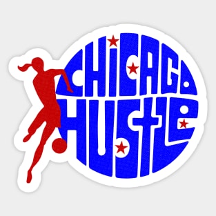 Vintage Chicago Hustle WBL Basketball Sticker